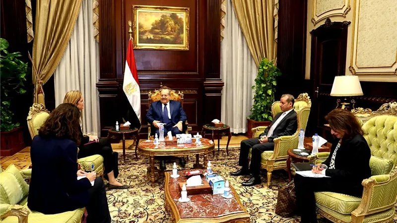 مجلس الشيوخ يستقبل سفيرة النرويج بالقاهرة ..صور