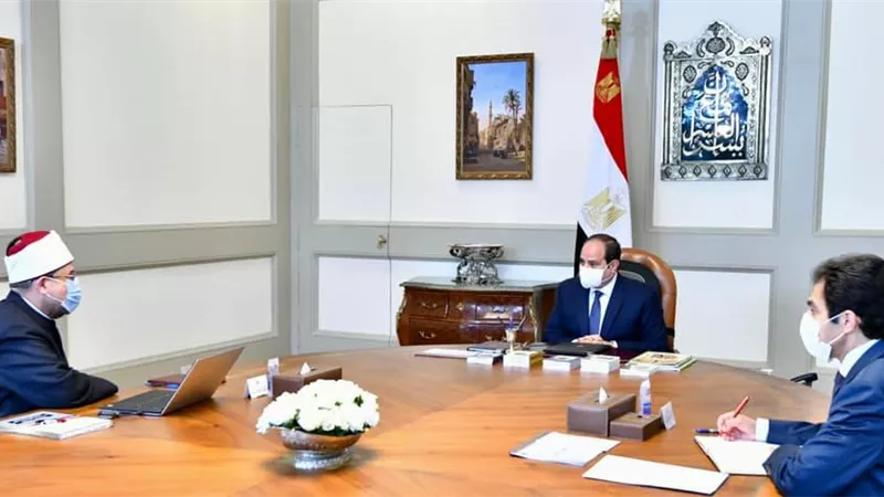 الرئيس السيسى يوجه بالتركيز على المتميزين من الأئمة وصقلهم علميا