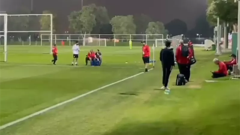 كأس العرب.. أيمن أشرف يؤدى تدريب منفرد مع المنتخب.. فيديو