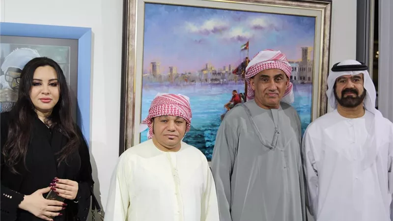 قنصل السعودية يفتتح فعاليات معرض فن 5 للفن التشكيلي.