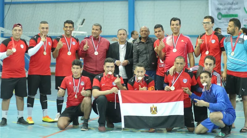البنك الأهلي وشرق حلوان يتوجان بدوري كرة القدم باتحاد الإعاقات الذهنية .. صور