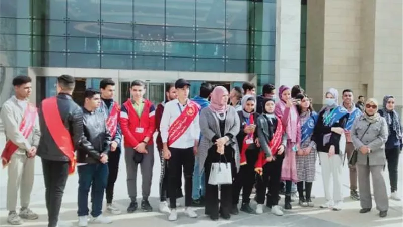 اتحاد طلاب مدارس الجيزه فى زياره للعاصمة الإدارية الجديده