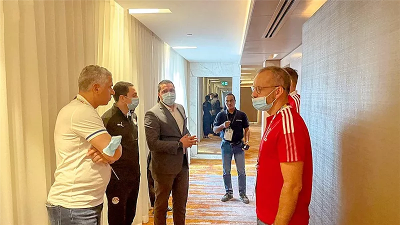 شاهد استعدادات منتخب مصر قبل خوض مباراة تونس بكأس العرب