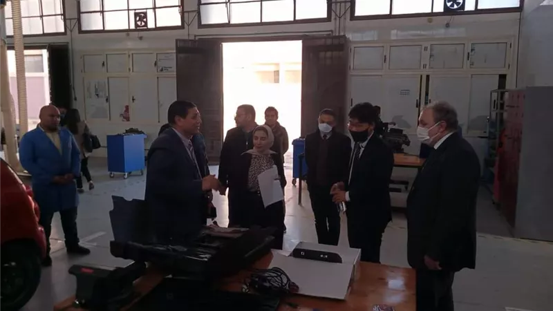 رئيس جامعة بنى سويف التكنولوجية يتفقد المجمع التكنولوجي بالفيوم