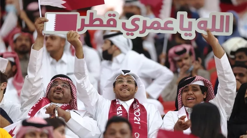 جماهير قطر تعلق على الخسارة امام الجزاير