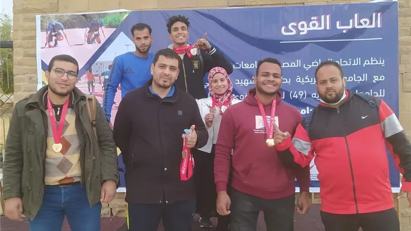 جامعة بنها تحصد 10 ميداليات في بطولة الجامعات المصرية لألعاب القوى