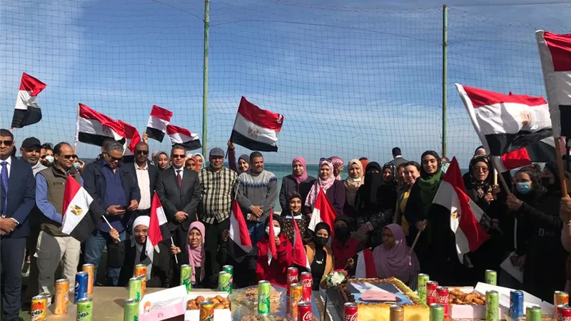 احتفالية بالأعلام فى كلية التربية بالغردقة