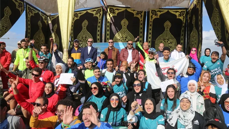 نائب محافظ كفرالشيخ يطلق إشارة ماراثون المشروع القومي للدراجات..صور
