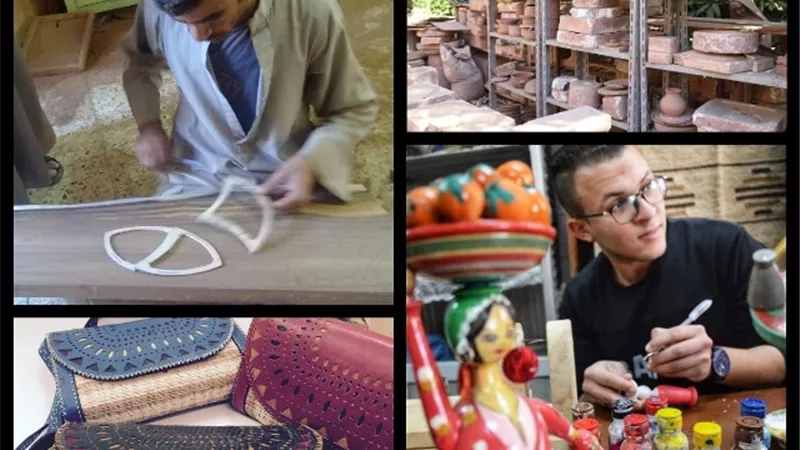 المنتجات اليدوية بالقرى المصرية وصلت لقصور الأمراء بالخليج
