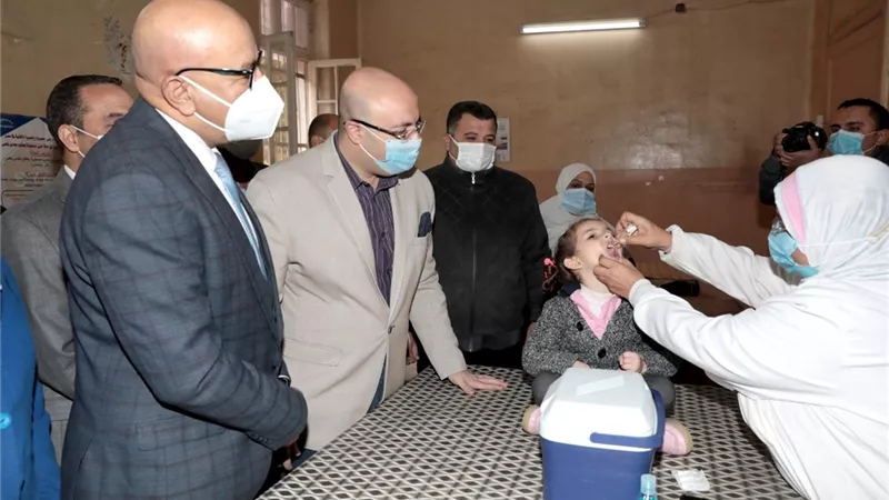 انطلاق الحملة القومية للتطعيم ضد شلل الأطفال ببنى سويف