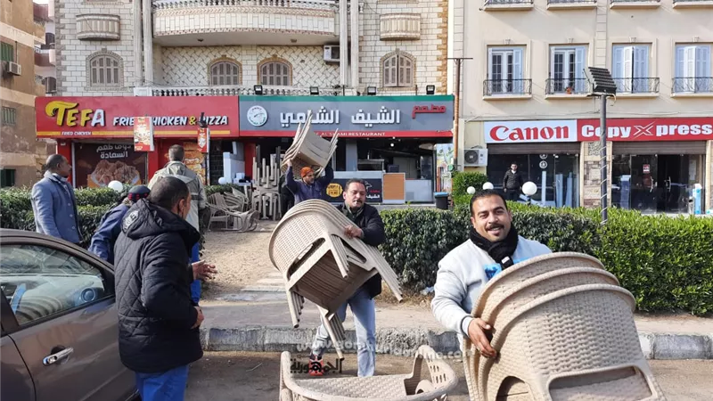 استمرار حملات ازالة الاشغالات بجهاز العاشر من رمضان بالمناطق الصناعية والسكنية