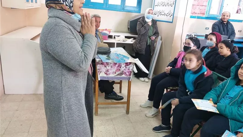 لقاء وقصص للتوعيه بترشيد المياه لتلاميذ بنى سويف