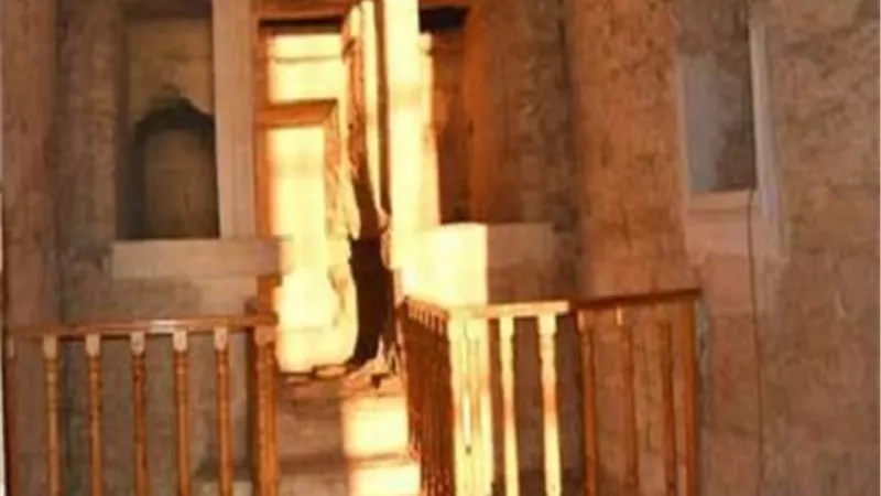 اليوم.. تعامد الشمس على قدس الأقداس بمعبد قصر قارون بمحافظة الفيوم