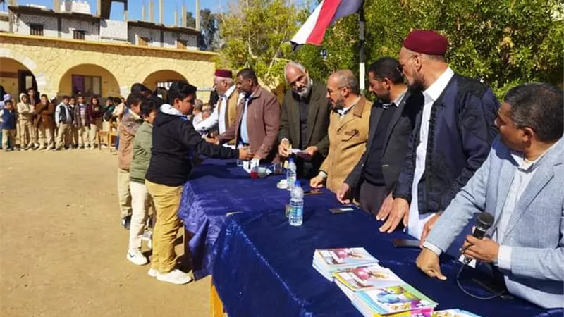 رئيس مدينة سيوة يشهد حفل ختام مسابقة اوأئل الطلبة