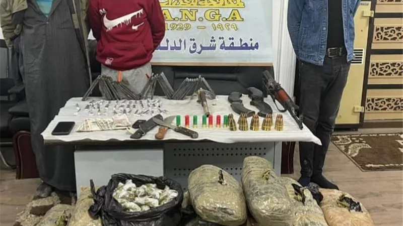 بضاعة بـ600 ألف جنيه.. ضبط عصابة الكيف في الدقهلية