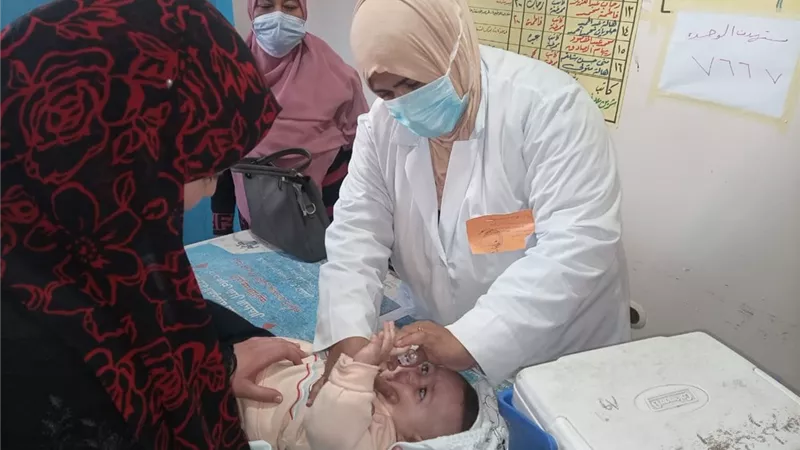 حملة شلل الأطفال بالمراكز الثابتة بالشرقية تطعم ١.٢ مليون طفل بنسبة تغطية ١٠٢%