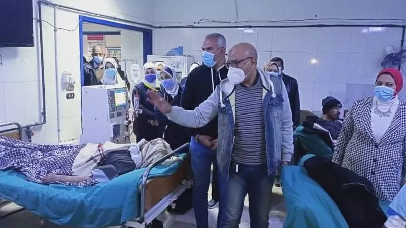 جولة لوكيل الوزارة على مستشفى حميات بنى سويف