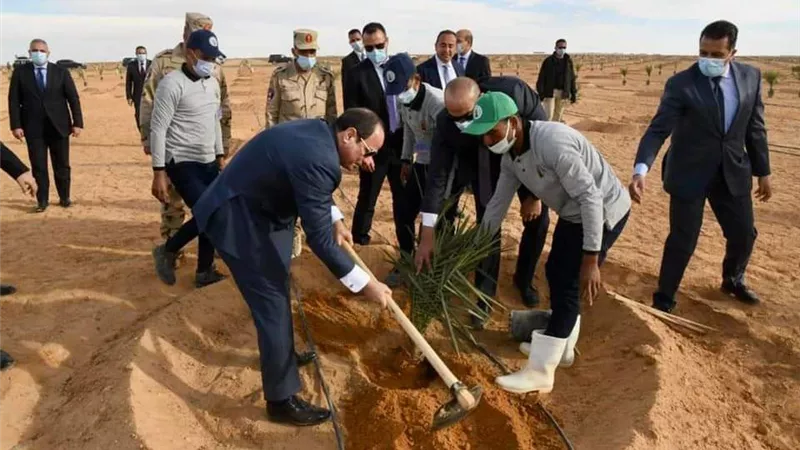 المتحدث الرئاسي ينشر صور افتتاح الرئيس السيسي مشروع 