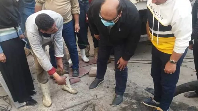 إحلال وتجديد محطات صرف صحي بورسعيد..صور