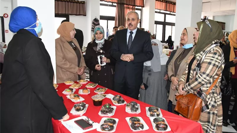 إفتتاح معرض المنتجات اليدوية و التراثية التاسع بجامعة القناة..صور