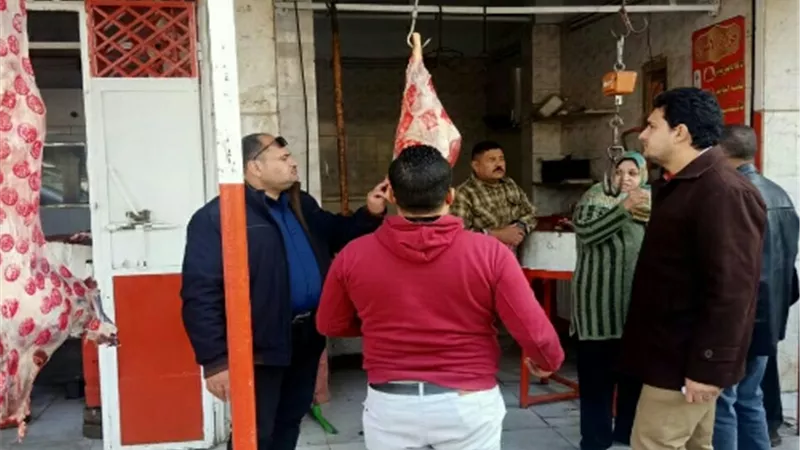 تحرير ٢٥ محضر لحوم فاسدة وصحة وتموين فى حملة بغرب شبرا الخيمة