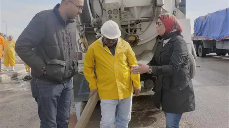 استمرار شفط مياه الأمطار بجهاز تنمية خليج السويس والاستعداد لأى طوارئ متوقعة