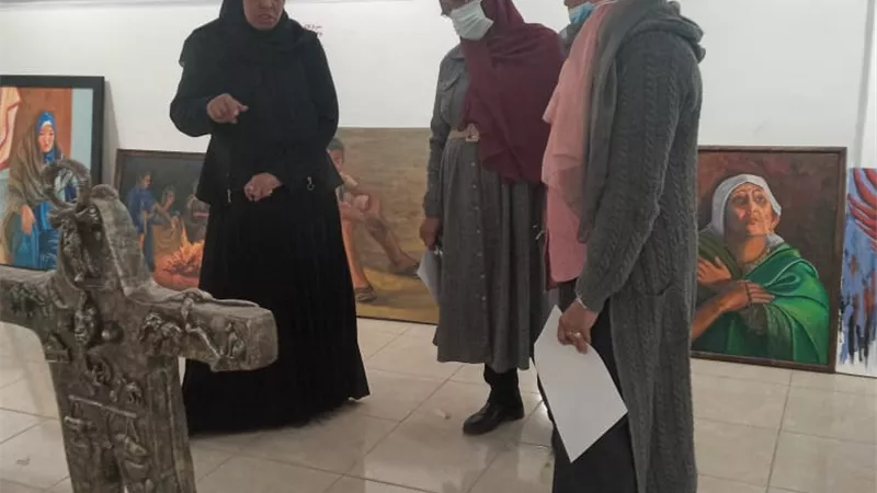 تنظيم معرض الأعمال الفنية الخاصة بمسابقة ابداع الموسم العاشر بكلية الفنون الجميلة