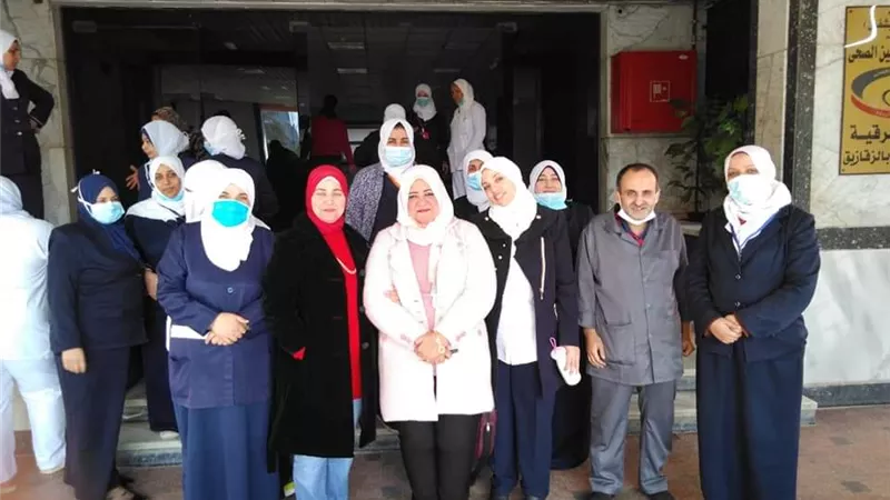 تنظيم محاضرة عن أخلاقيات مهنة التمريض والتدريب على انعاش القلب الرئوى بمبرة الزقازيق