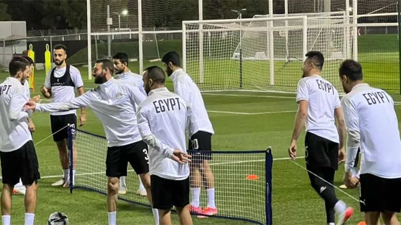 منتخب مصر يؤدي مرانه الأول استعدادا لأمم أفريقيا