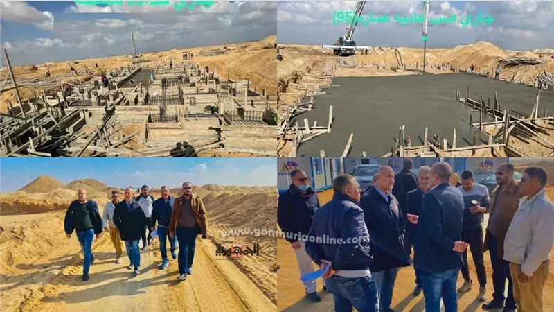 بالصور.. رئيس جهاز العاشر يتفقد مشروع سكن لكل المصريين ويؤكد على سرعة نهو الأعمال كاملة المرافق