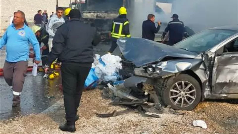 حادث مروع بنفق الاتوستراد وتصادم عدد من السيارات