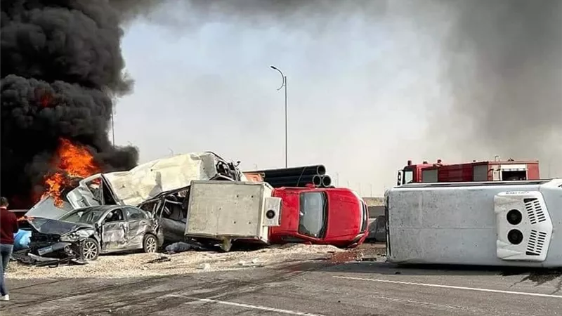 الإدارة العامة للمرور تعيد فتح الدائرى الأوسطى