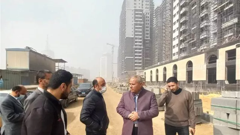 قيادات الإسكان تتفقد مشروع تطوير منطقة مثلث ماسبيرو.. بالصور