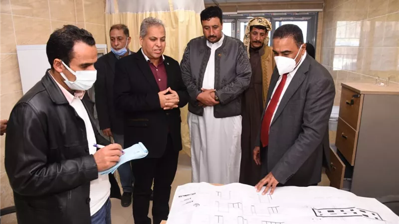 محافظ مطروح يتابع إستعدادات إفتتاح مستشفى سيدي براني..صور