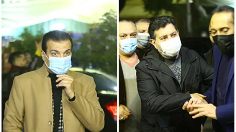 هاني شاكر وإيهاب توفيق يشاركان فى عزاء أحمد الحجار
