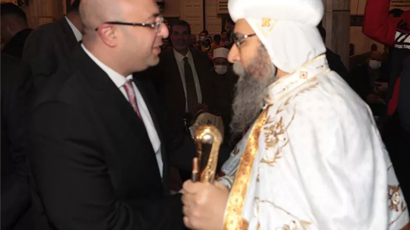 محافظ بني سويف و القيادات والنواب يشهدون قداس عيد الميلاد بمطرانية ببا