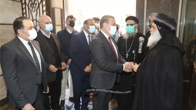 محافظ المنوفية يهنئ نيافة الأنبا بنيامين والأخوة الأقباط بمناسبة عيد الميلاد المجيد ... صور