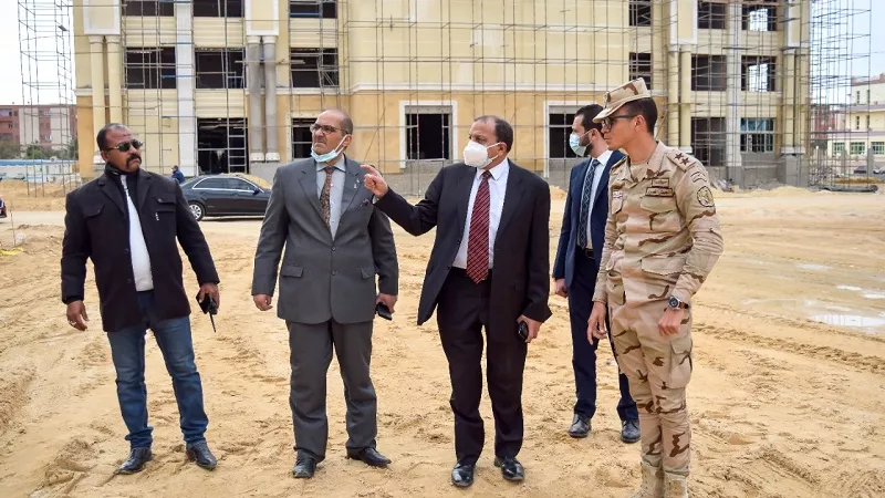 رئيس جامعة بني سويف يتابع الموقف التنفيذي لانشاء الجامعة الأهلية