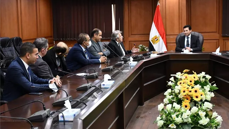 وزير الشباب يوجه مجلس إدارة نادى الجزيرة الجديد بضرورة كشف المزيد من المواهب الرياضية