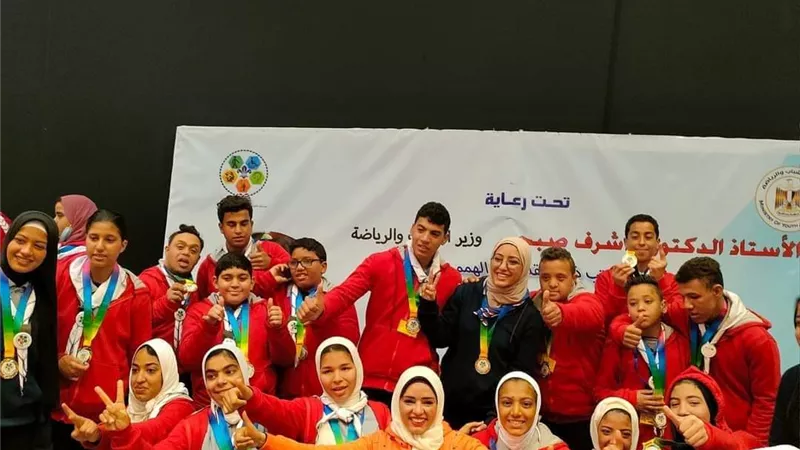 ذوى الهمم بالقليوبية يحصدون المركز الاول فى مسابقات المعسكر الكشفى والارشادى