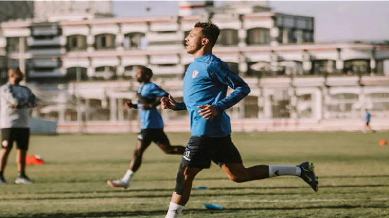 مران الزمالك.. إسلام جابر يشارك في التدريبات