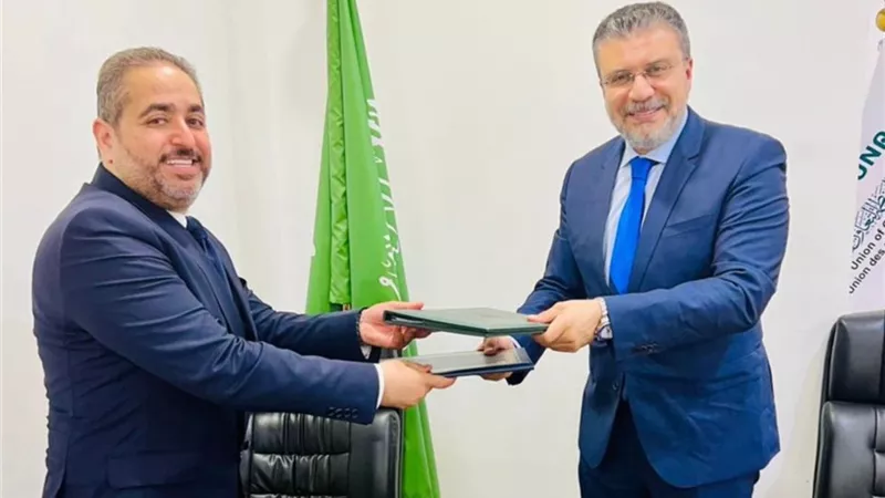 بروتوكول تعاون بين اتحاد الإذاعات الإسلامية والشركة الاردنية السعودية للبث الفضائي.. صور