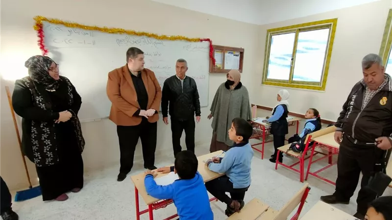 قيادات التعليم تتفقد مدرسة الشهيد فريد المطري بعد رفع كفائتها