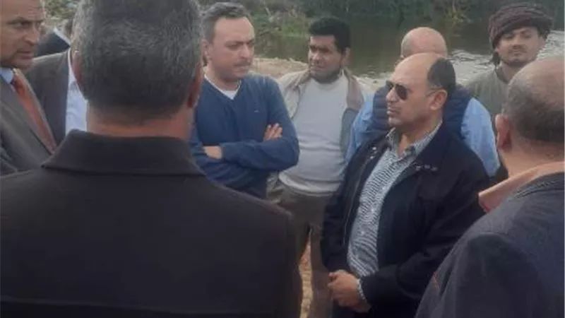 لجنة هندسية لمعاينة إنشاء محور جديد في منطقة القطا يربط محافظتي المنوفية والجيزة...صور