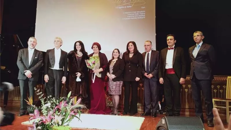 عايدة المصرية الدكتورة ايمان مصطفى تشارك فى لجنة استماع و.. اكاديمية الفنون بروما تكرمها
