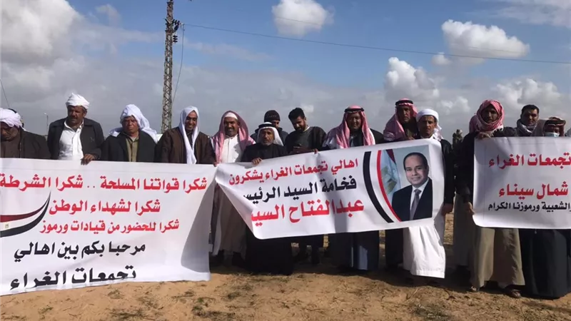 شوشه يتابع عودة المواطنين إلي قري الشيخ زويد بعد تطهيرها