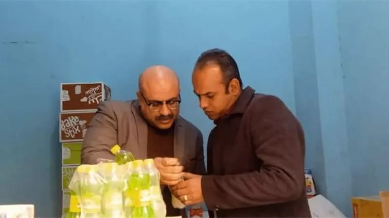رئيس مدينة ابوقرقاص : ضبط كميات عصير ومياه غازية مجهولة المصدر فى حملات تموينية