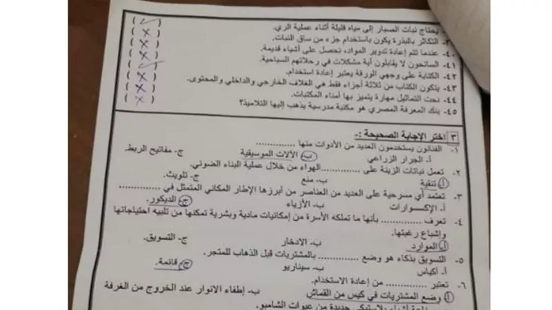 5 ورقات خلاصة مادة المهارات الفنية للصف الرابع الابتدائى