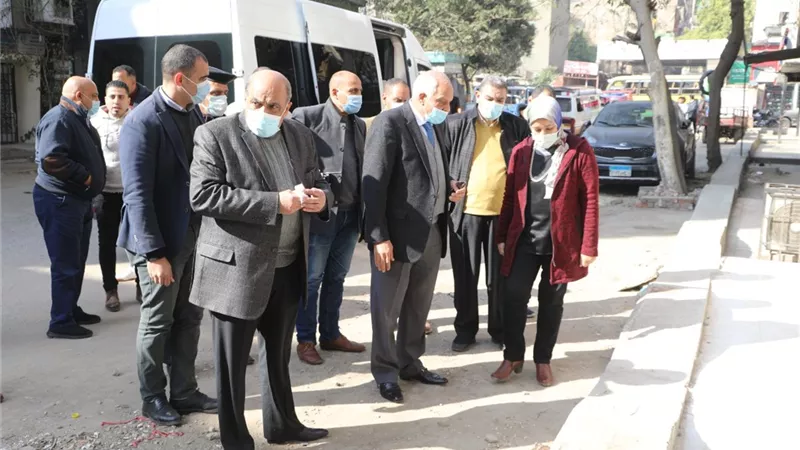 محافظ الجيزة يتفقد أعمال رصف وتطوير شوارع الطيار فكري والأقصر وزكي مطر وبشتيل بحي شمال الجيزة