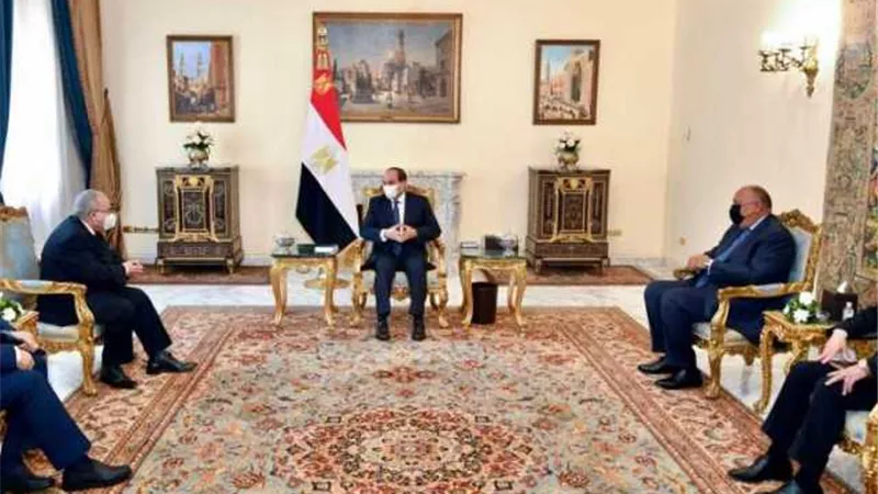 السيسى يتلقى رسالة من نظيره الجزائرى سلمها وزير الخارجية